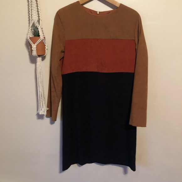 ๐ผ{ vintage } long sleeved minimalist sheath dress - Picture 1 of 7